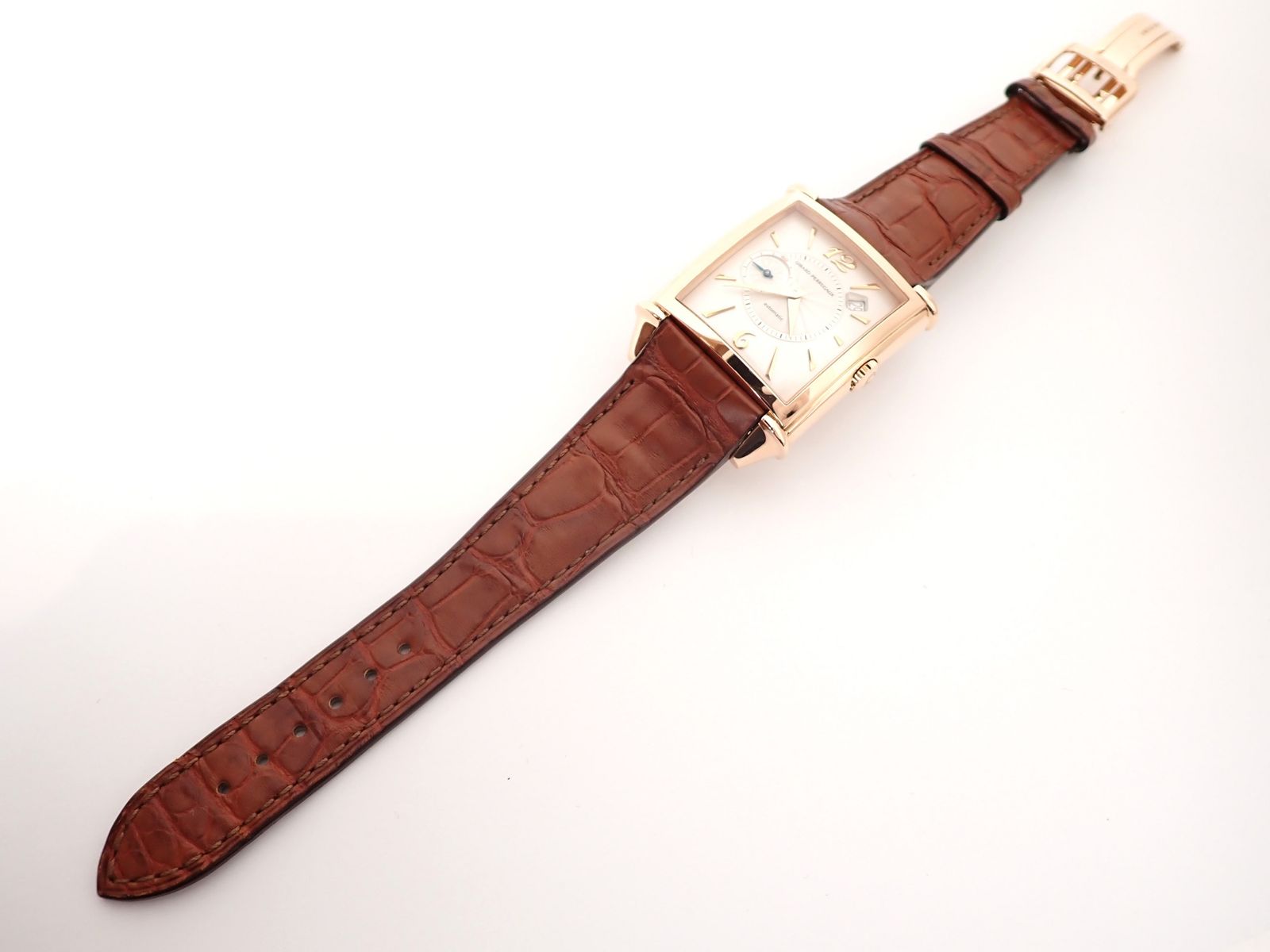 新仕上げ済 GIRARD PERREGAUX(ジラール・ペルゴ) ウォッチ ヴィンテージ1945 25835-35-161-0 自動巻き 腕時計 シルバー AT PG/革