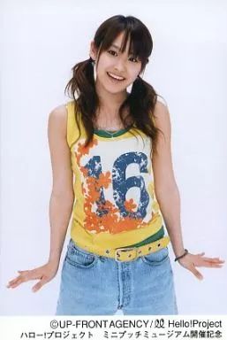 モーニング娘 高橋愛 生写真 ハロプロ 黄色 水色 中古】生写真(ハロプロ) モーニング娘。/高橋愛/膝上・衣装黄色