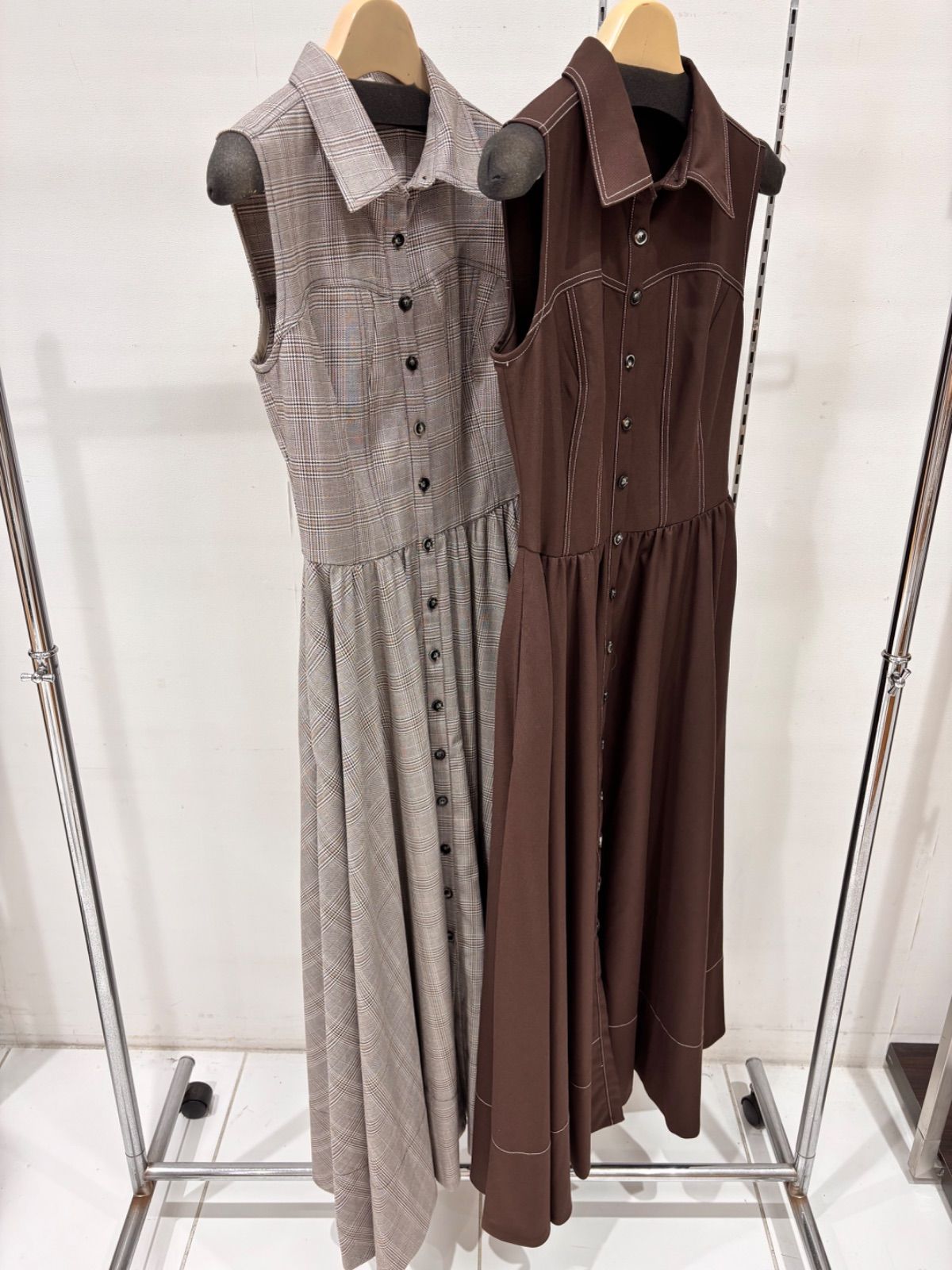 Sustainableコルセットディテールシャツワンピース