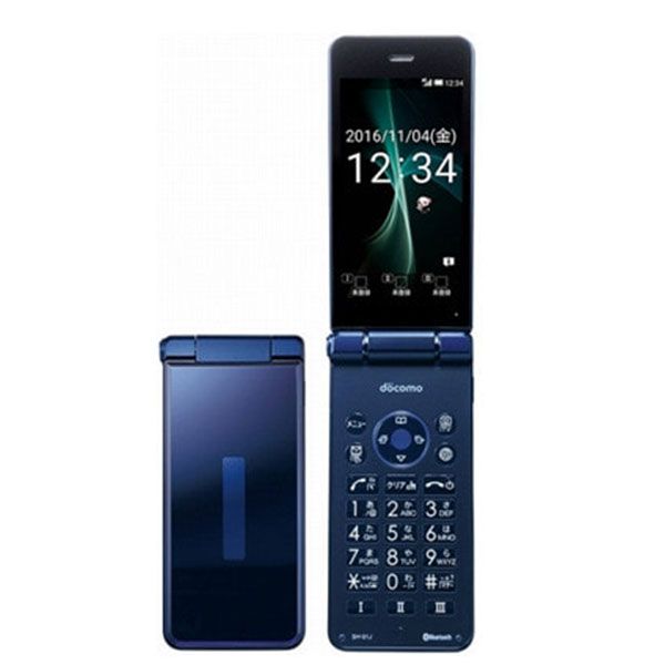 【中古】 SH-01J AQUOS ケータイ Blue Black SIMフリー 本体 ドコモ ガラケー シャープ【送料無料】 sh01jbk6mtm