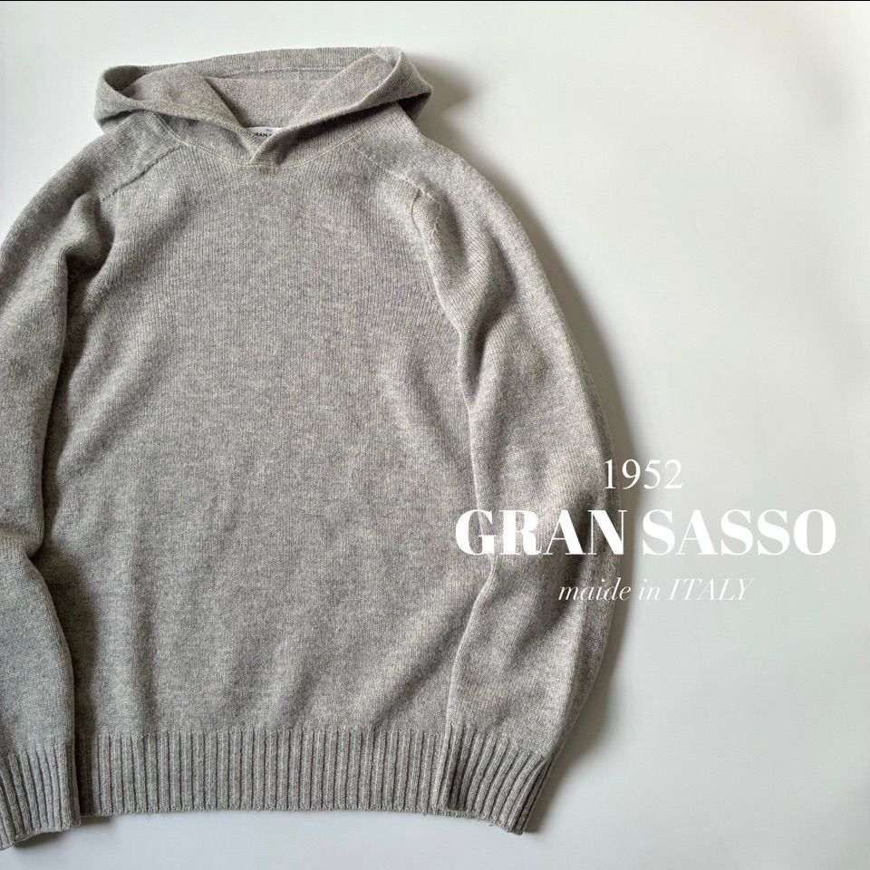 GRAN SASSO / スーパージーロンラムズウール 8ゲージ プルオーバー 
