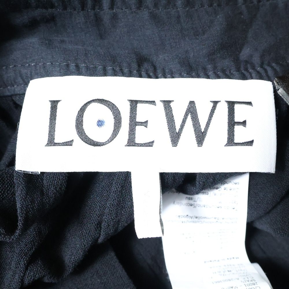Loewe☆関税込☆裾ギャザー ブラック バルーンパンツ LOEWE - LOEWE ロエベ Paula's Ibiza パウラズイビザ コットン