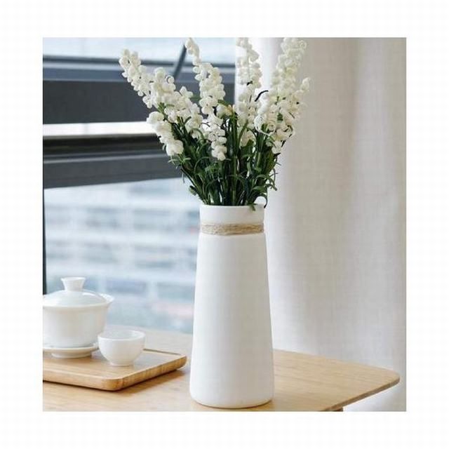 THE NEIGHBRORSホワイト陶器のテクスチャー花瓶