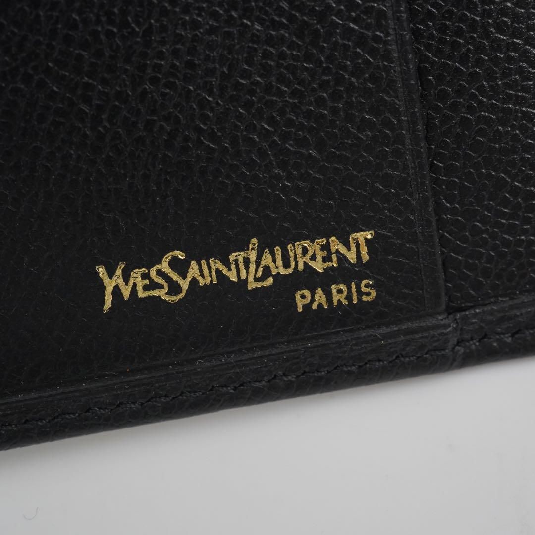 ✨新品未使用・カード付き✨ Yves Saint Laurent ミニ財布 刻印