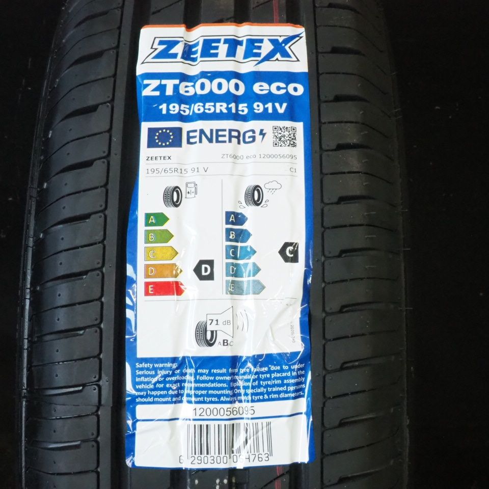 未使用 Verthandi PW-58 / ZEETEX ZT6000 ECO 【 195/65R15 / 6J +45 114.3 5H 4本 】 ノア ヴォクシー セレナ ステップワゴン等