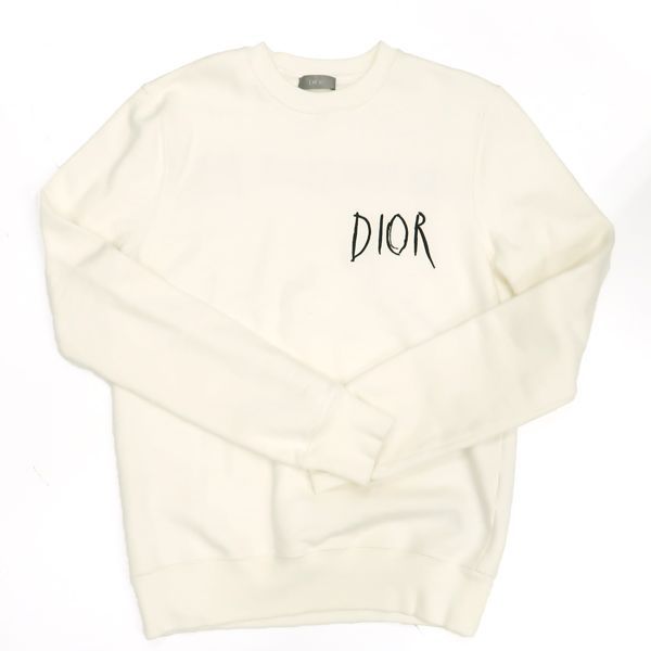 Christian Dior × Raymond Pettibon スウェット XXS 白 クルーネック クリスチャンディオール  ◆送料込◆質屋-8736