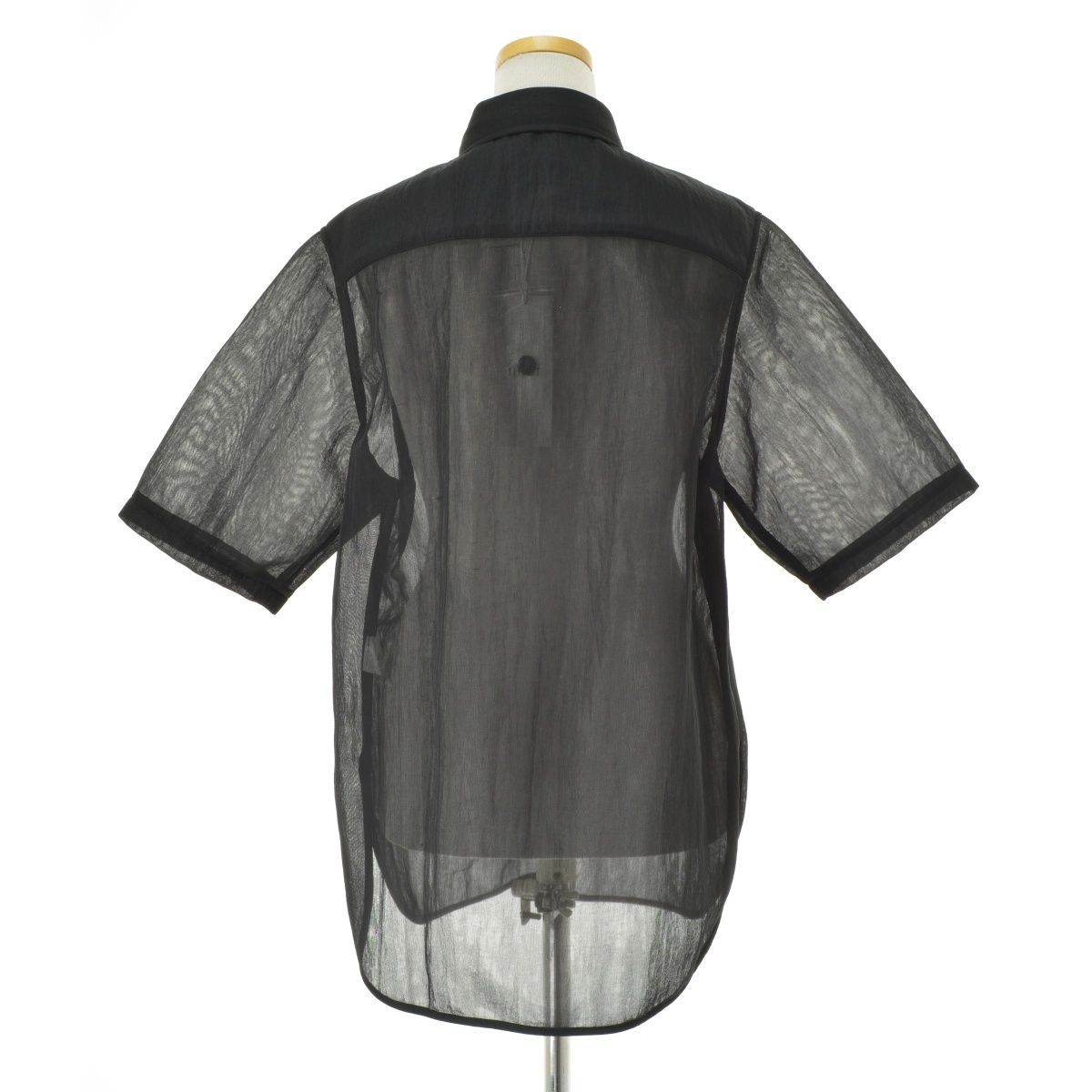 IIROT / イロット】018-022-WSH27 Sheer nylon shirt五分袖シャツ 