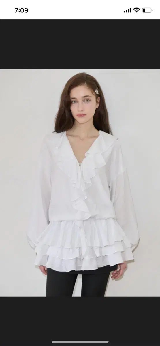 SINOON(シヌーン) フリル ワンピース 黒 NEW] シヌーン☆Puff Sleeve