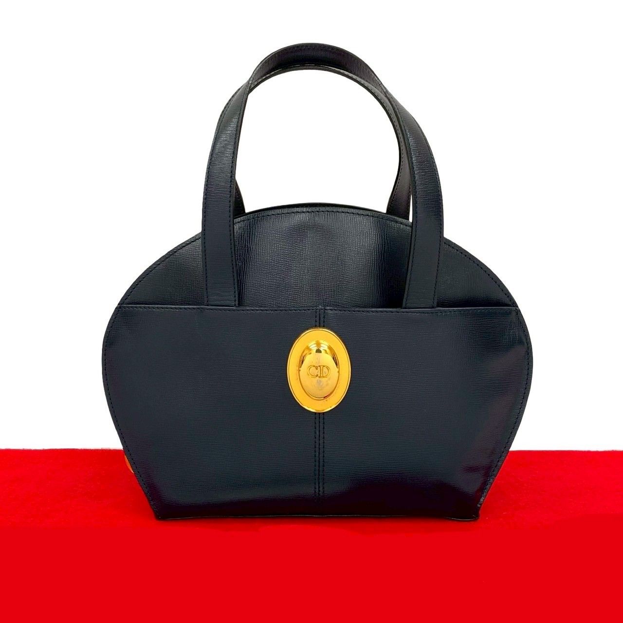 【極希少】 Christian Dior トートバッグ ハンドバッグ CD金具 極 美品 Christian Dior クリスチャンディオール CD ロゴ 金具