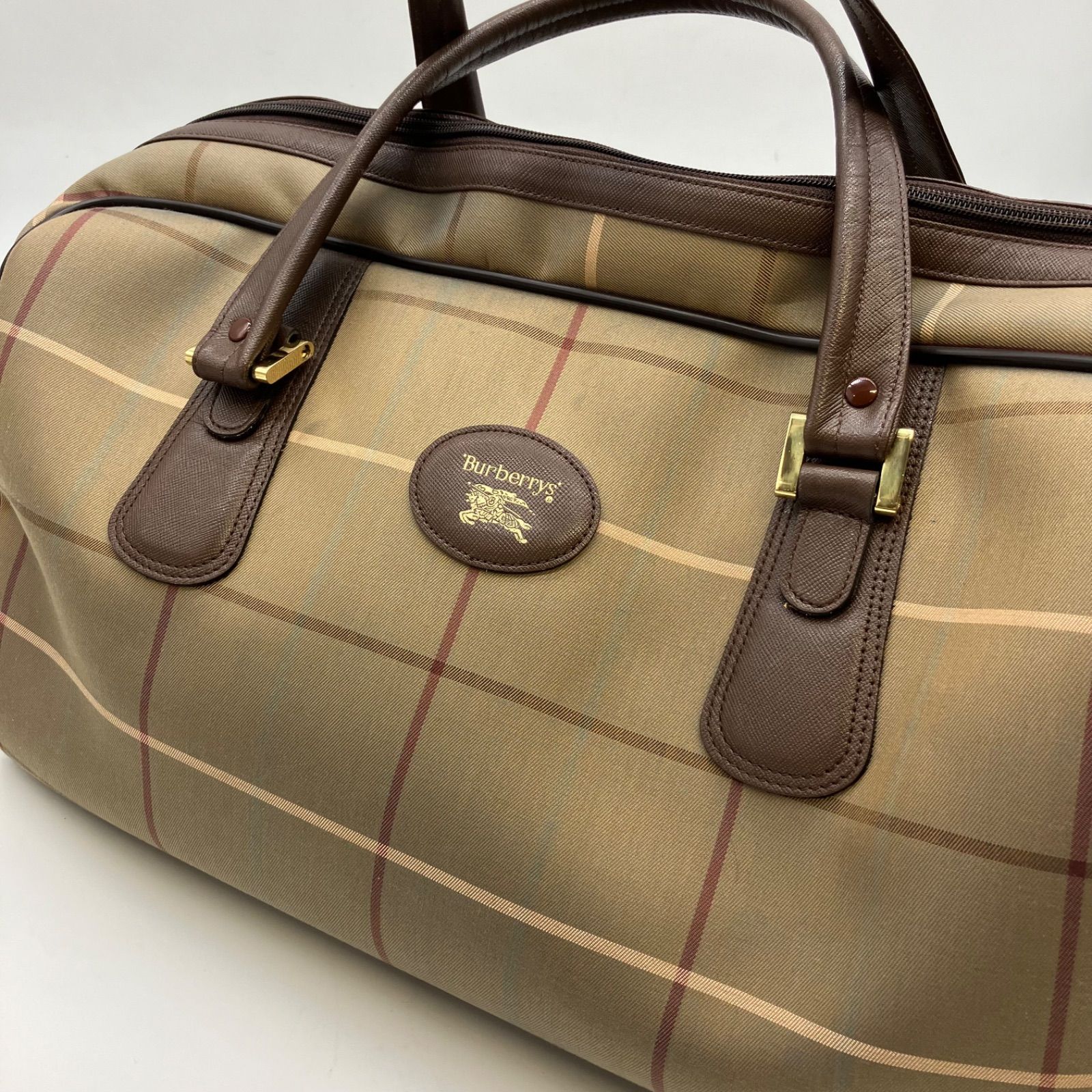 お買い得】Burberrys ボストンバッグ ノバチェック ベージュ