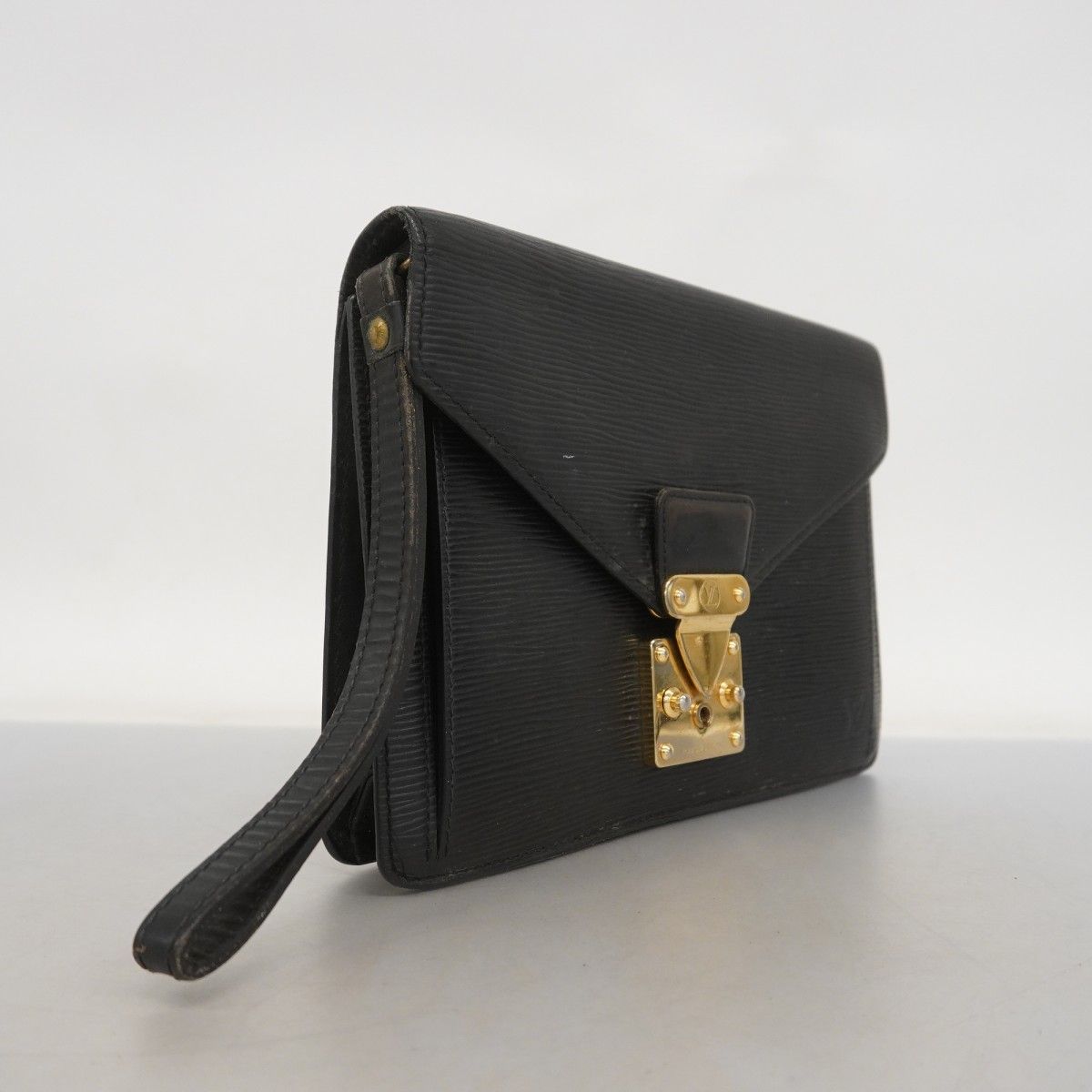 5ma0122-h ルイヴィトン クラッチバッグ エピ ポシェットセリエドラゴンヌ M52612 ノワール メンズ