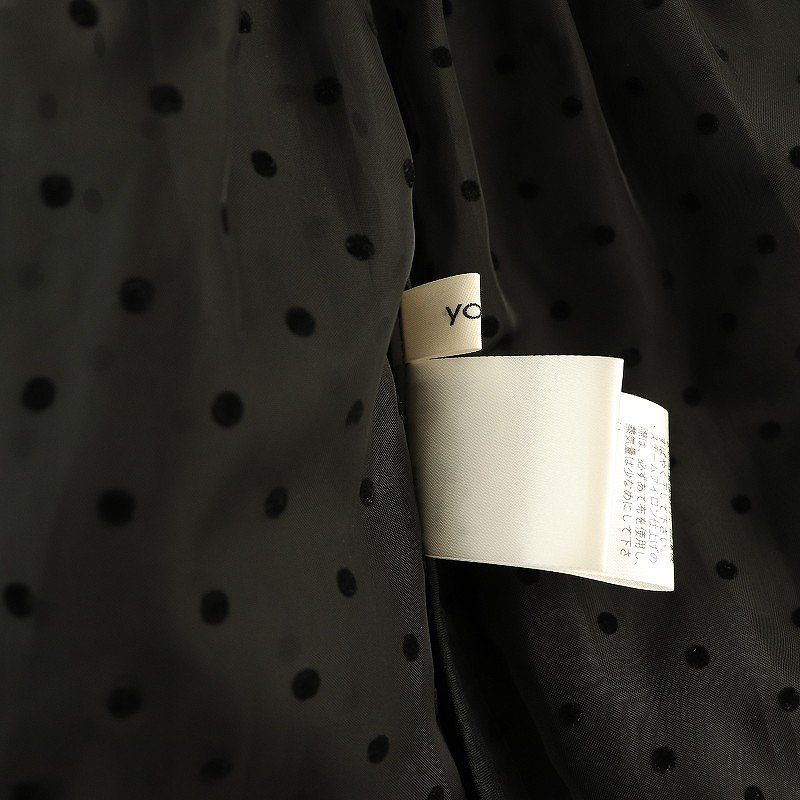 ヨリ yori 24SS ドットフロッキーティアードジレ ベスト シアー