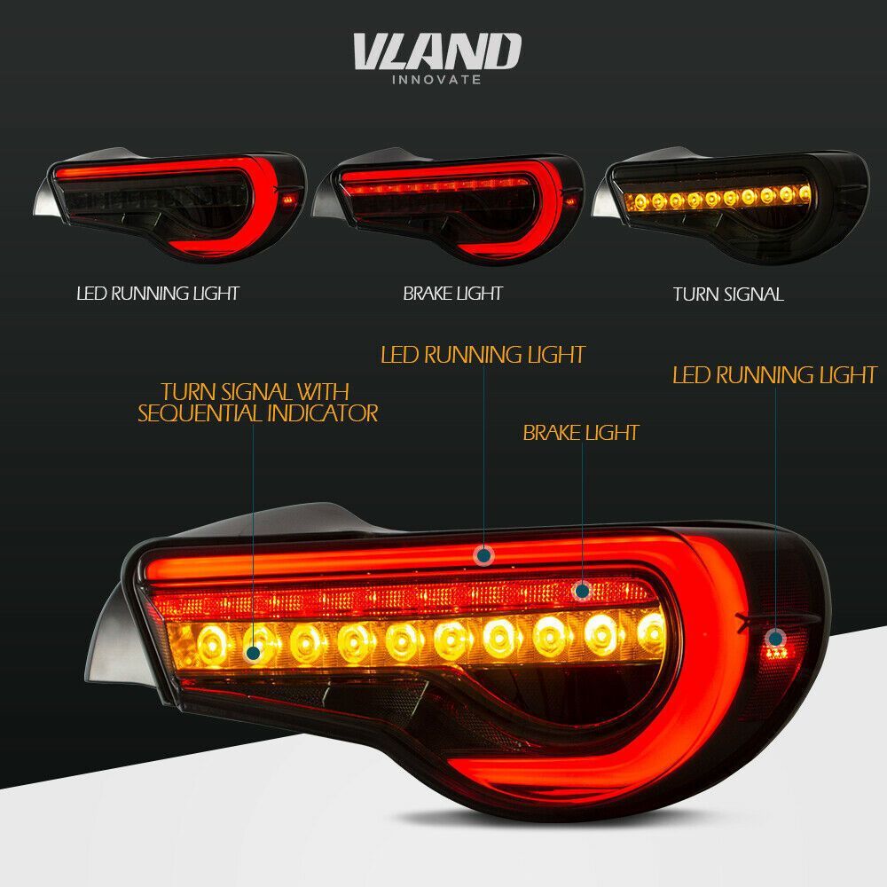 VLAND 流れるウィンカー 86 ハチロク BRZ LEDテールランプ LED