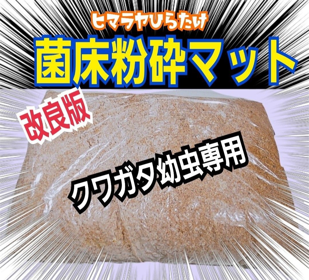 クワガタ幼虫専用！菌床粉砕マット☆瓶に詰めるだけ！オオクワ、ヒラタケ、ニジイロに - メルカリ