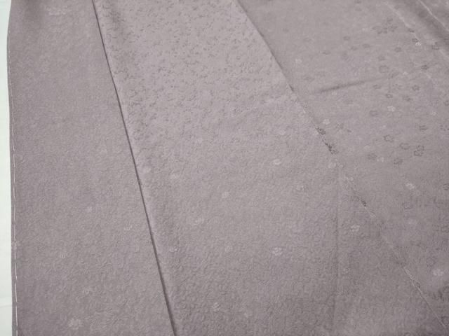 平和屋着物○上質な色無地 愛花地紋 梅鼠色 鈴乃屋扱い 正絹 逸品 未