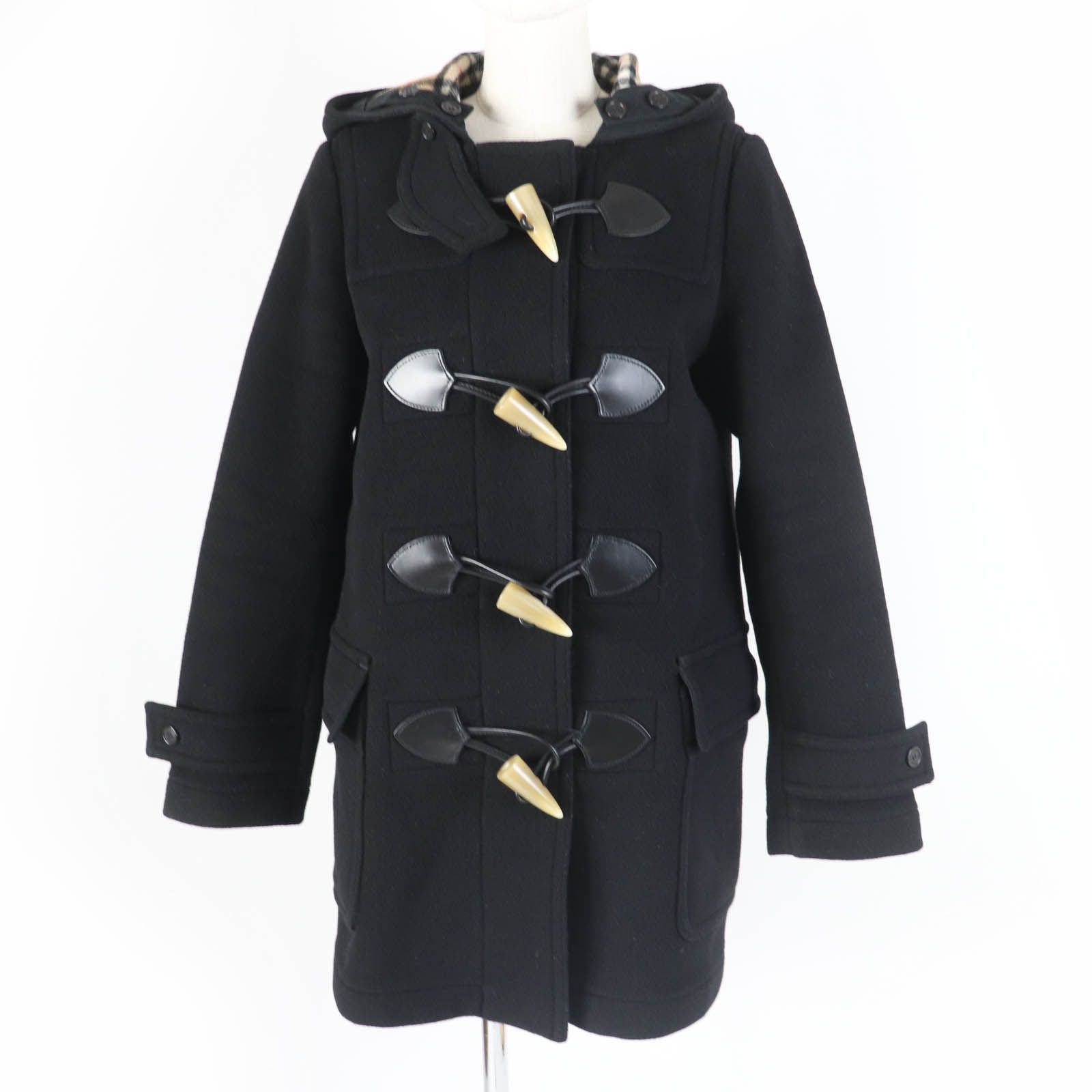 美品☆BURBERRY バーバリー 8003877 バージンウール トグル