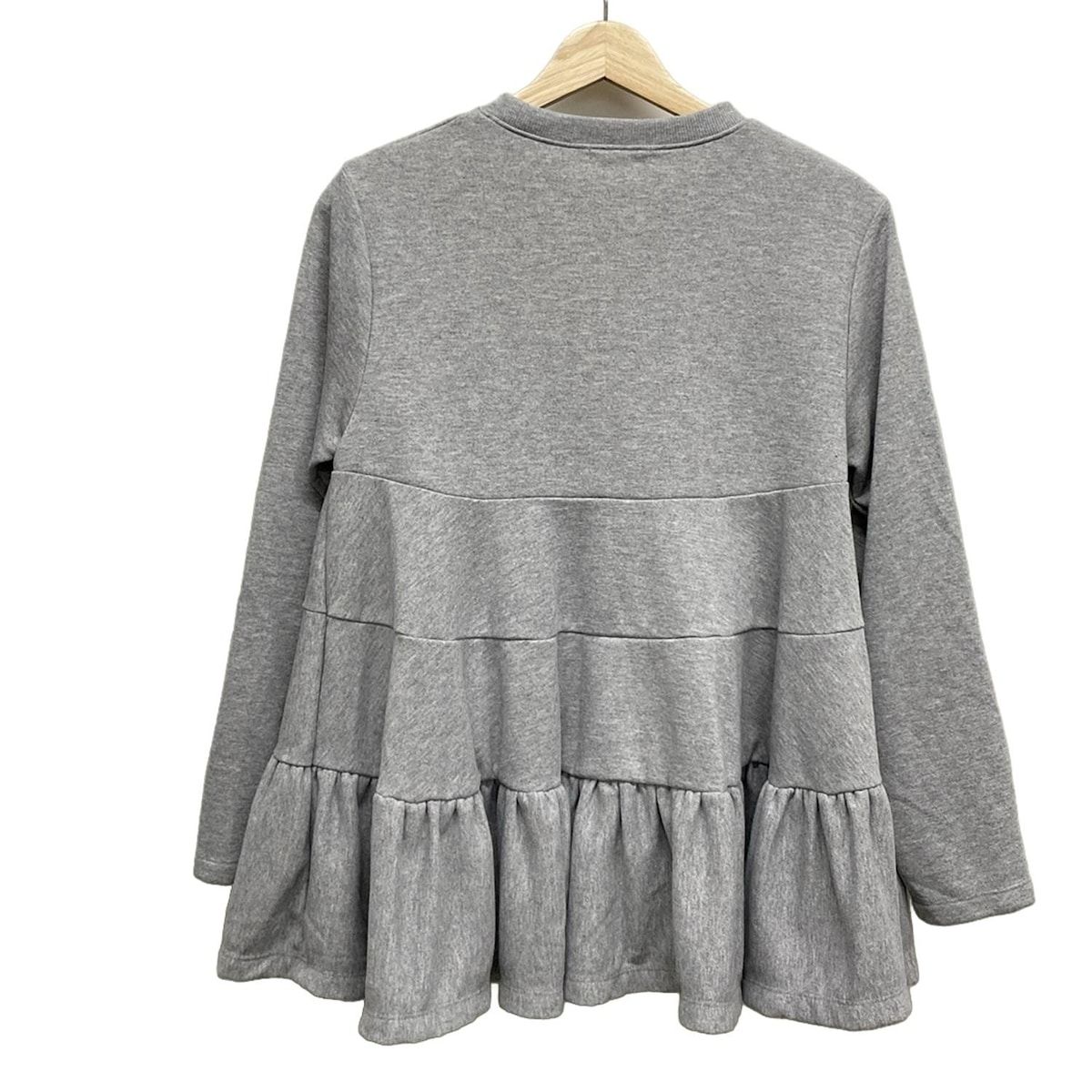 yori(ヨリ) 長袖カットソー サイズF レディース - ライトグレー