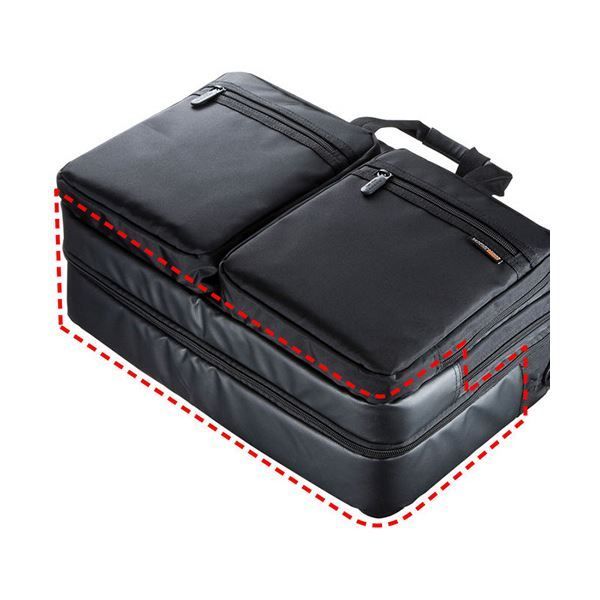 まとめ サンワサプライ3 WAYビジネスバッグ 出張用 大型 15 6インチワイド対応 ブラック BAG