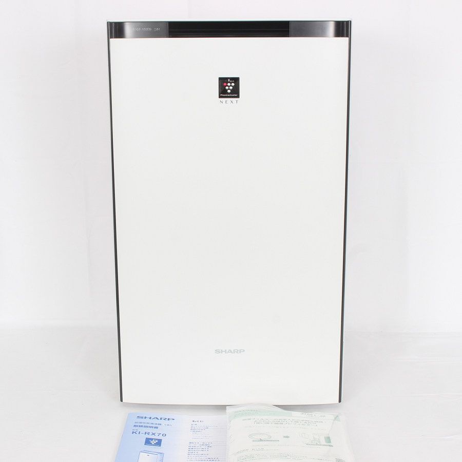 シャープ KI-RX70-W ホワイト 製 加湿空気清浄機 プラズマクラスターNEXT COCORO AIR搭載 加湿21畳 空気清浄31畳 SHARP 本体