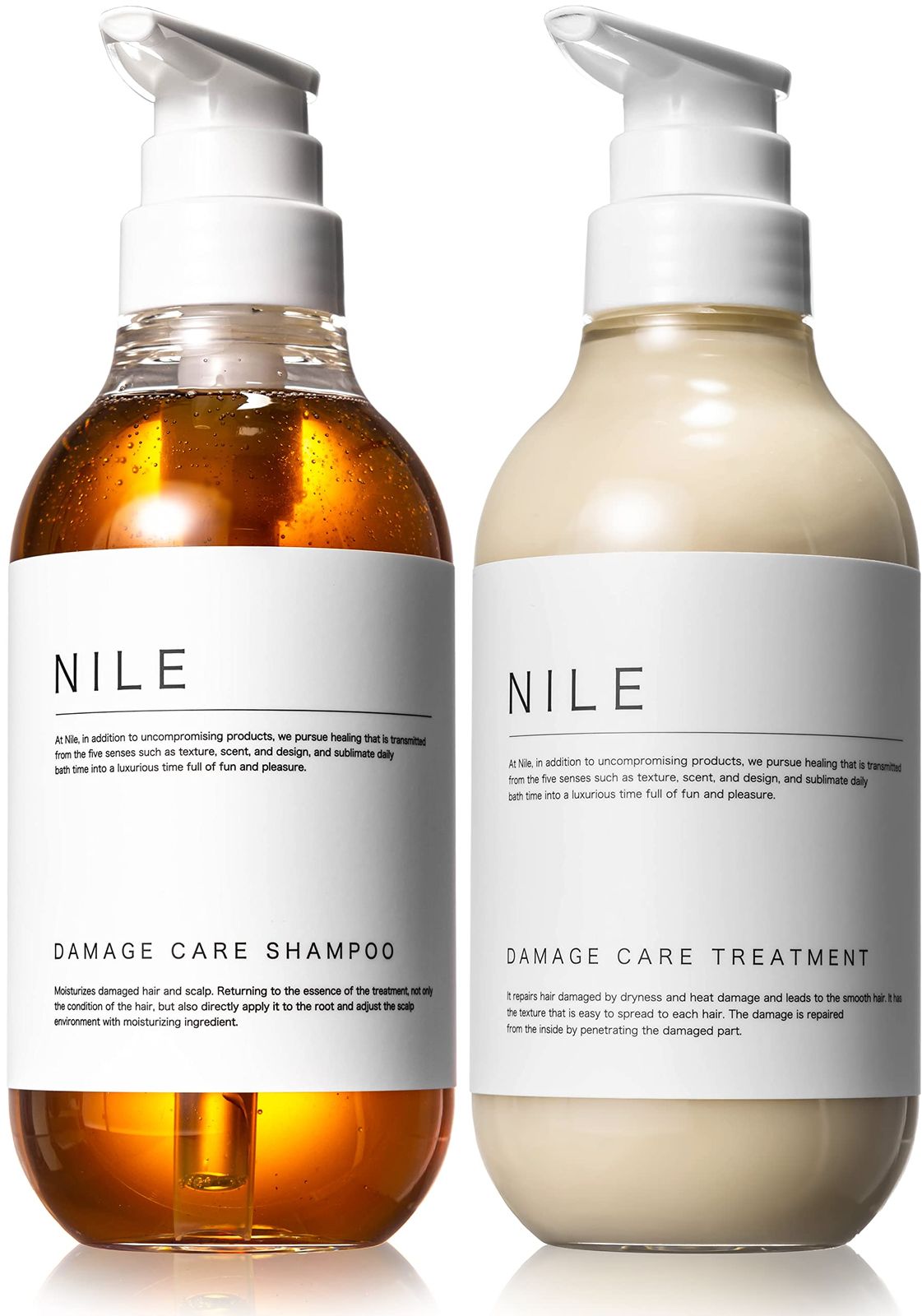ダメージケア シャンプー NILE トリートメント セット各400ml (アップルブルームの香り)
