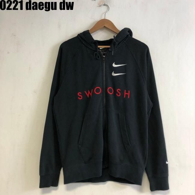 【Bunjang商品韓国直送】Nike(ナイキ） スウッシュ フード付き ジップアップパーカー L