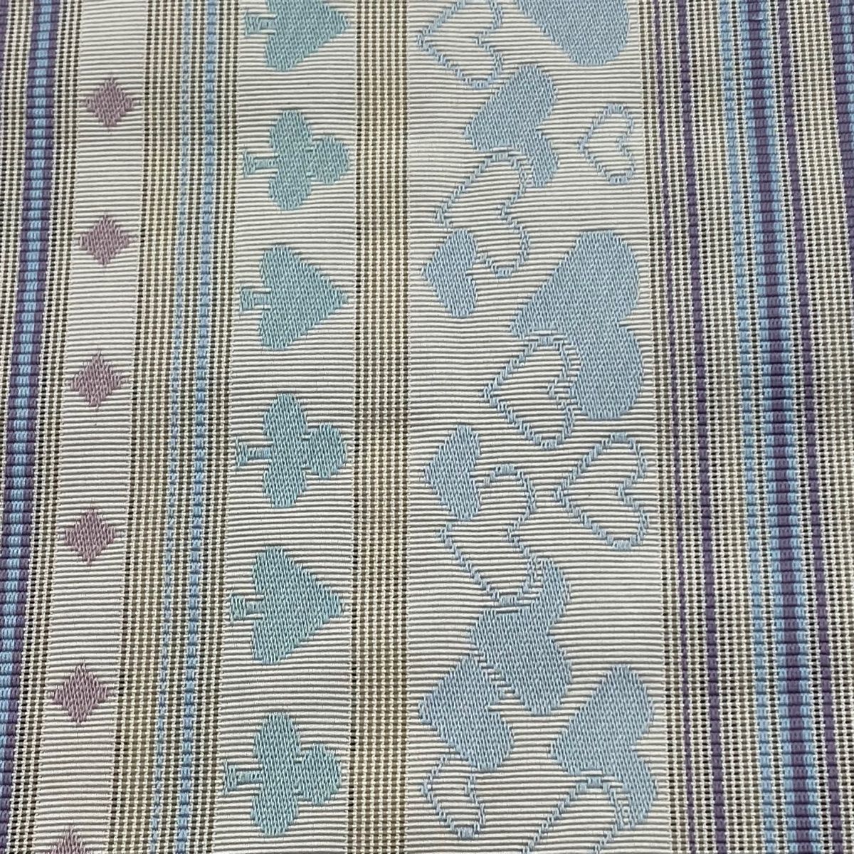 半幅帯 やまと スート ハート クリーム 正絹