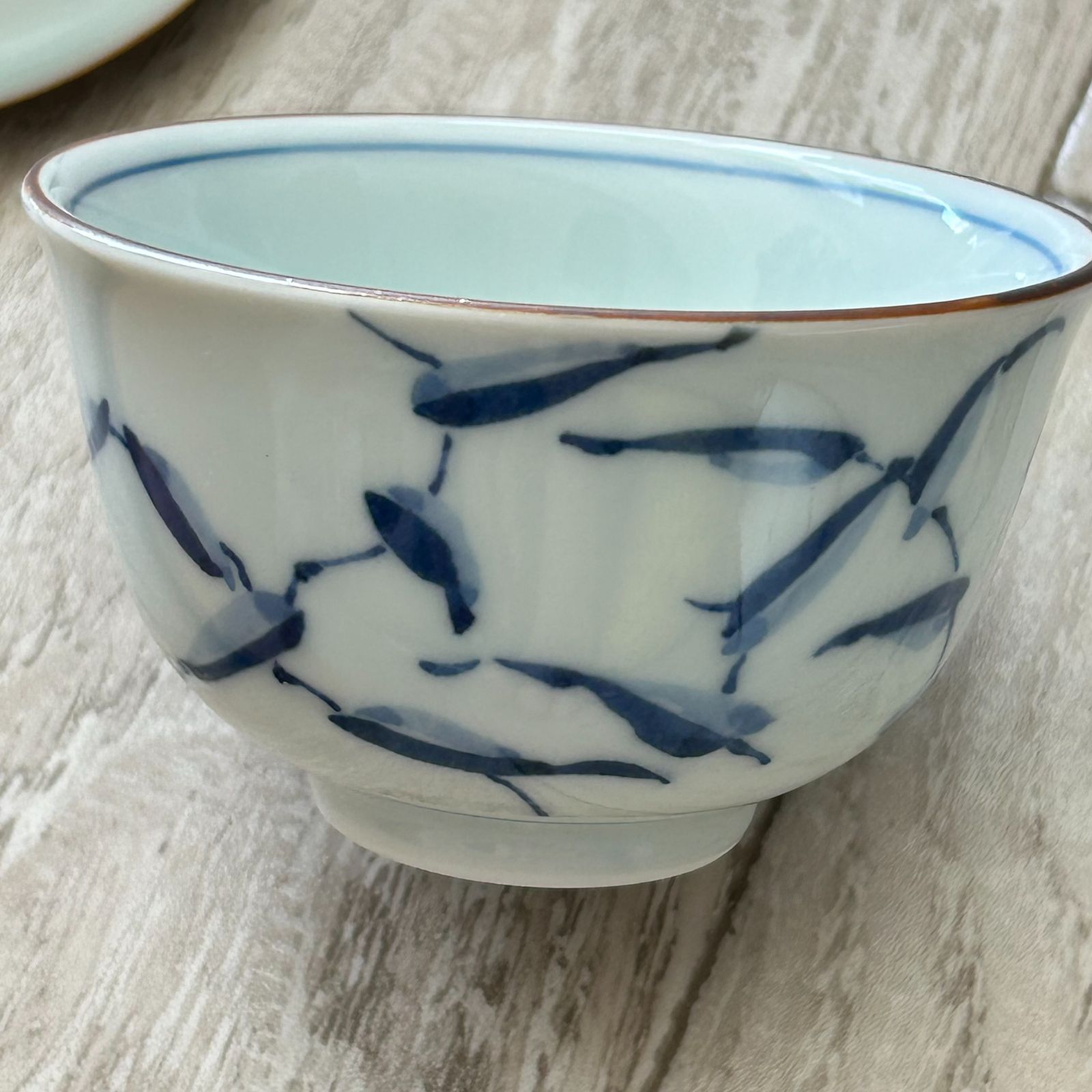 値下げ、たち吉　花くらべ5本立て　結界　お茶道具/共箱 たち吉 蓋つき 湯呑 箱付き 5客セット 鶯 雀 茶道具