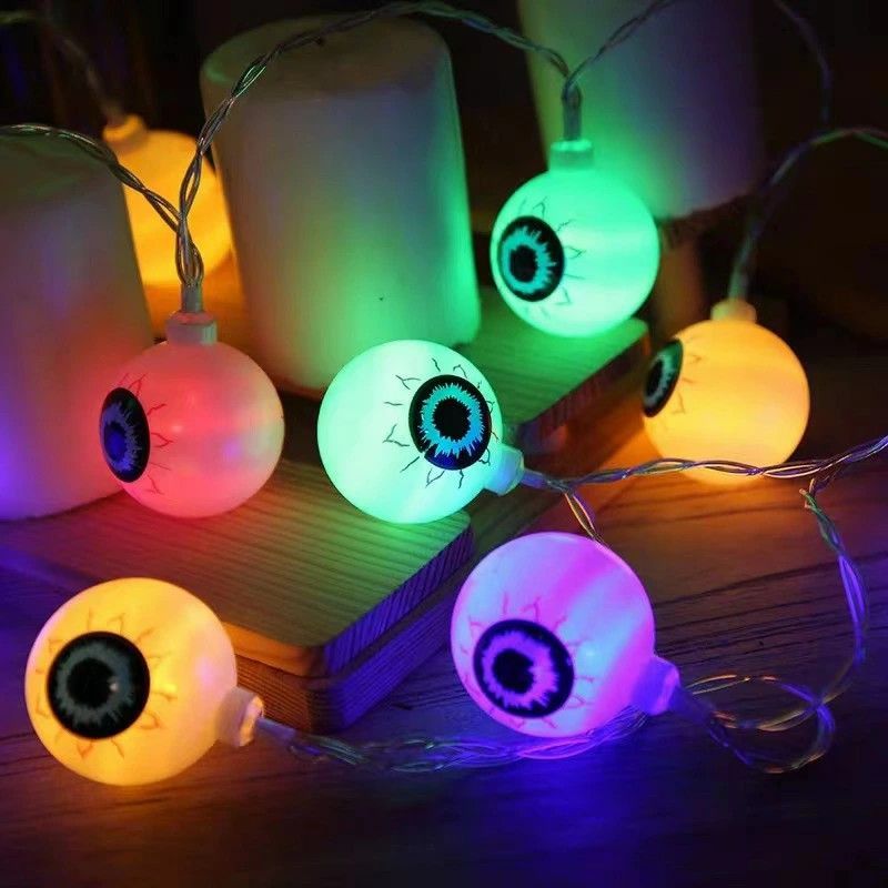 20球全長3M 電池式+usb】 ハロウィン 目玉 LED ハロウィンHalloween