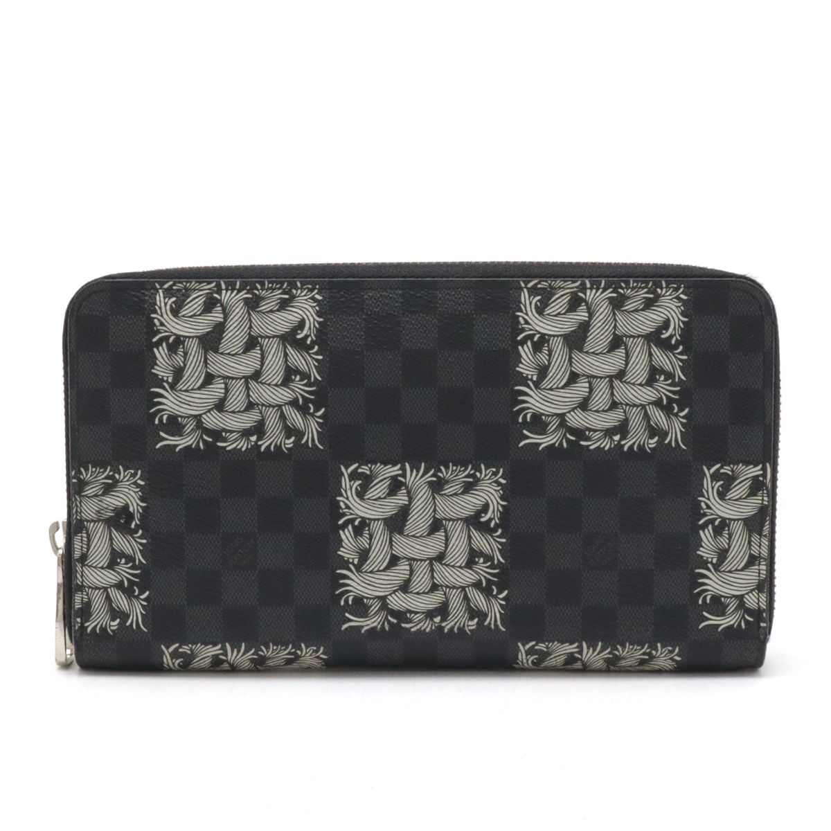 LOUIS VUITTON ルイ ヴィトン ダミエグラフィット クリストファー ネメス ジッピーオーガナイザー ラウンドファスナー 長財布 ロープ N61214