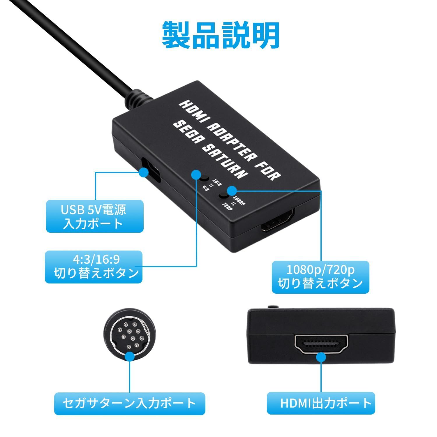 激安特価 セガサターン本体 HST-0004 HDMIコンバーター付き メルカリ便