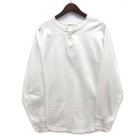 タイムイズオン Time is on ヘンリーネック 長袖 Tシャツ HIGH DENSITY 3B HENLEY NECK L|S ホワイト 白 1 T240-C054
