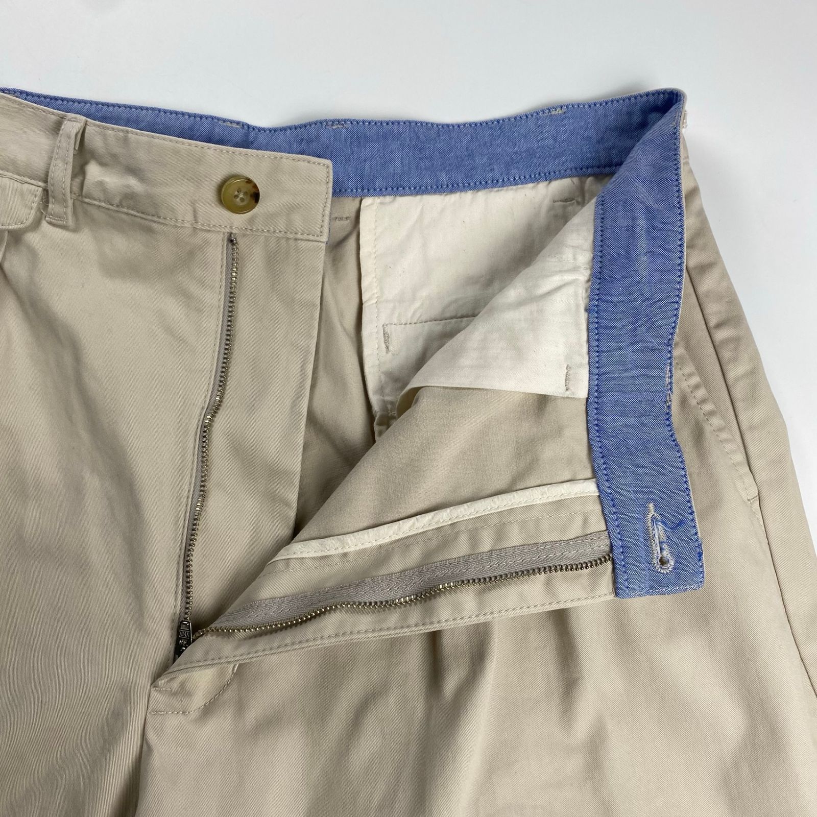 BEAMS PLUS コットンツイル トラウザーズ アンクルカット ベージュ