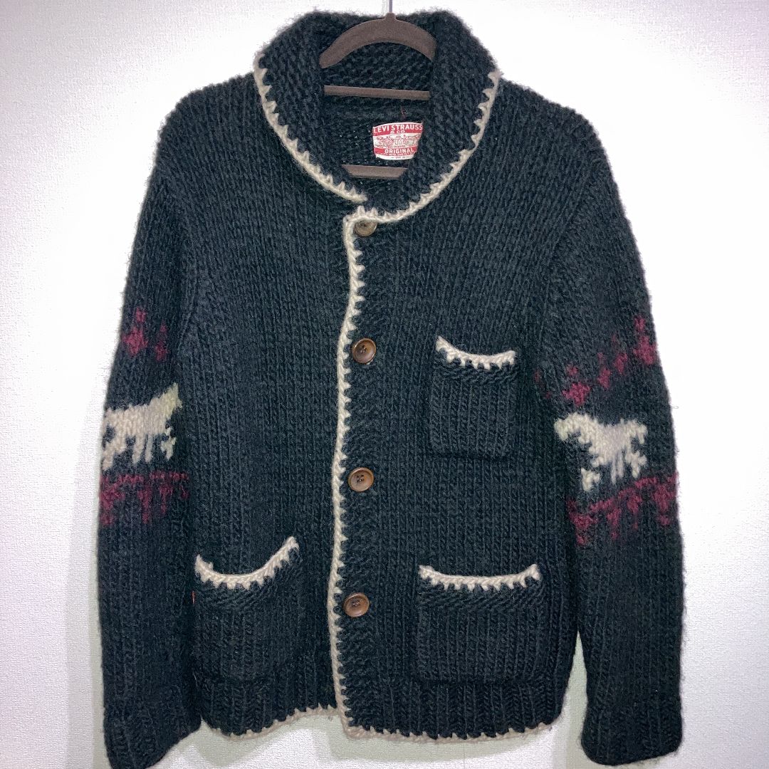 LEV IS Levi s リーバイス ブラック 毛皮 ファーコート