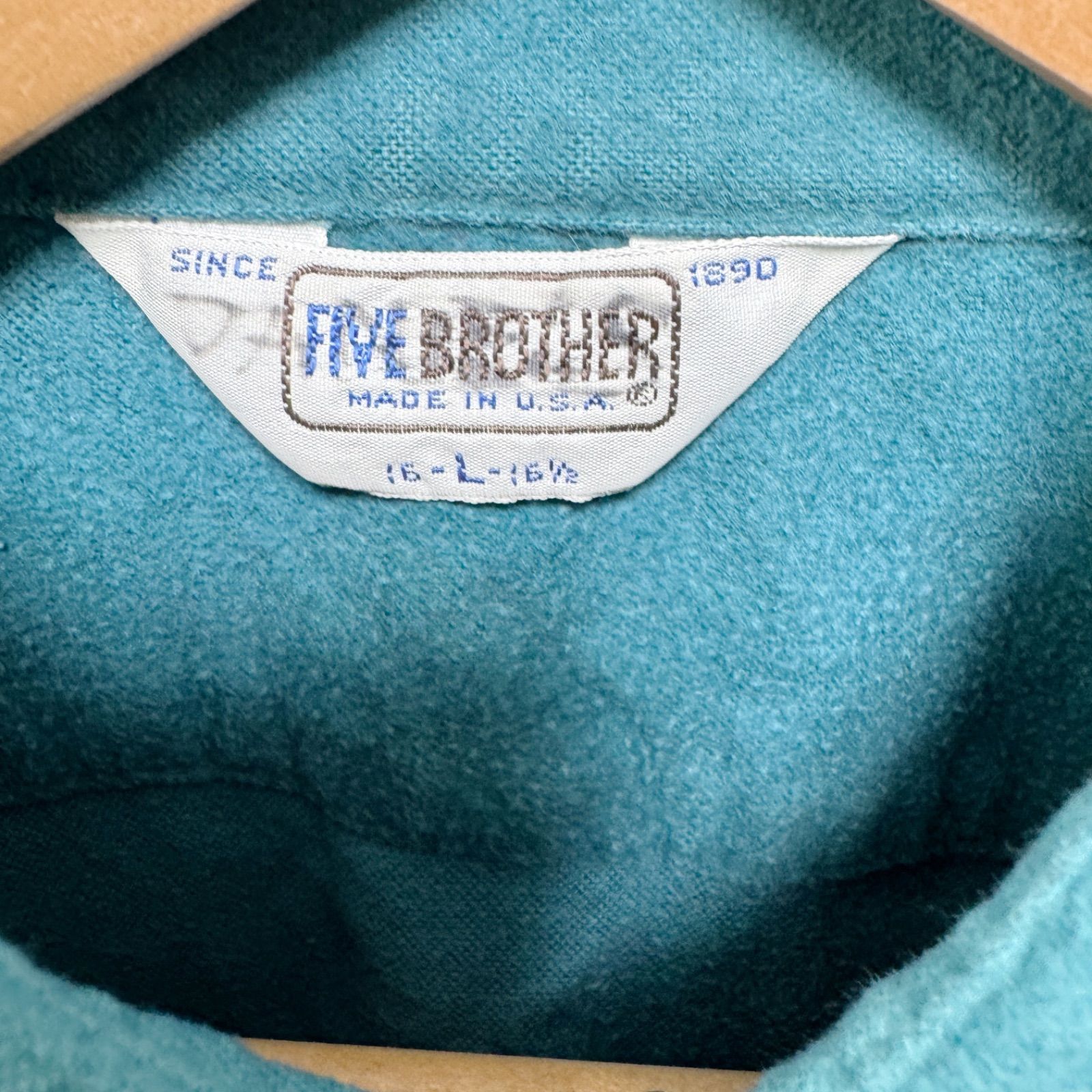 FIVE BROTHER 70~80年代 三角タグ ネルシャツ USA製 L FIVE BROTHER 70~80年代 三角タグ ネルシャツ USA L - メルカリ
