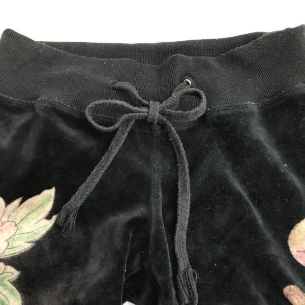 エドハーディー/Ed Hardy★セットアップ/ベロアジャージ/パーカー/JACKET&amp;PANTS【レディース上下M/黒】スカル/髑髏/hoodie/Set up◆cBH921 エドハーディー/Ed Hardy☆セットアップ/ベロアジャージ