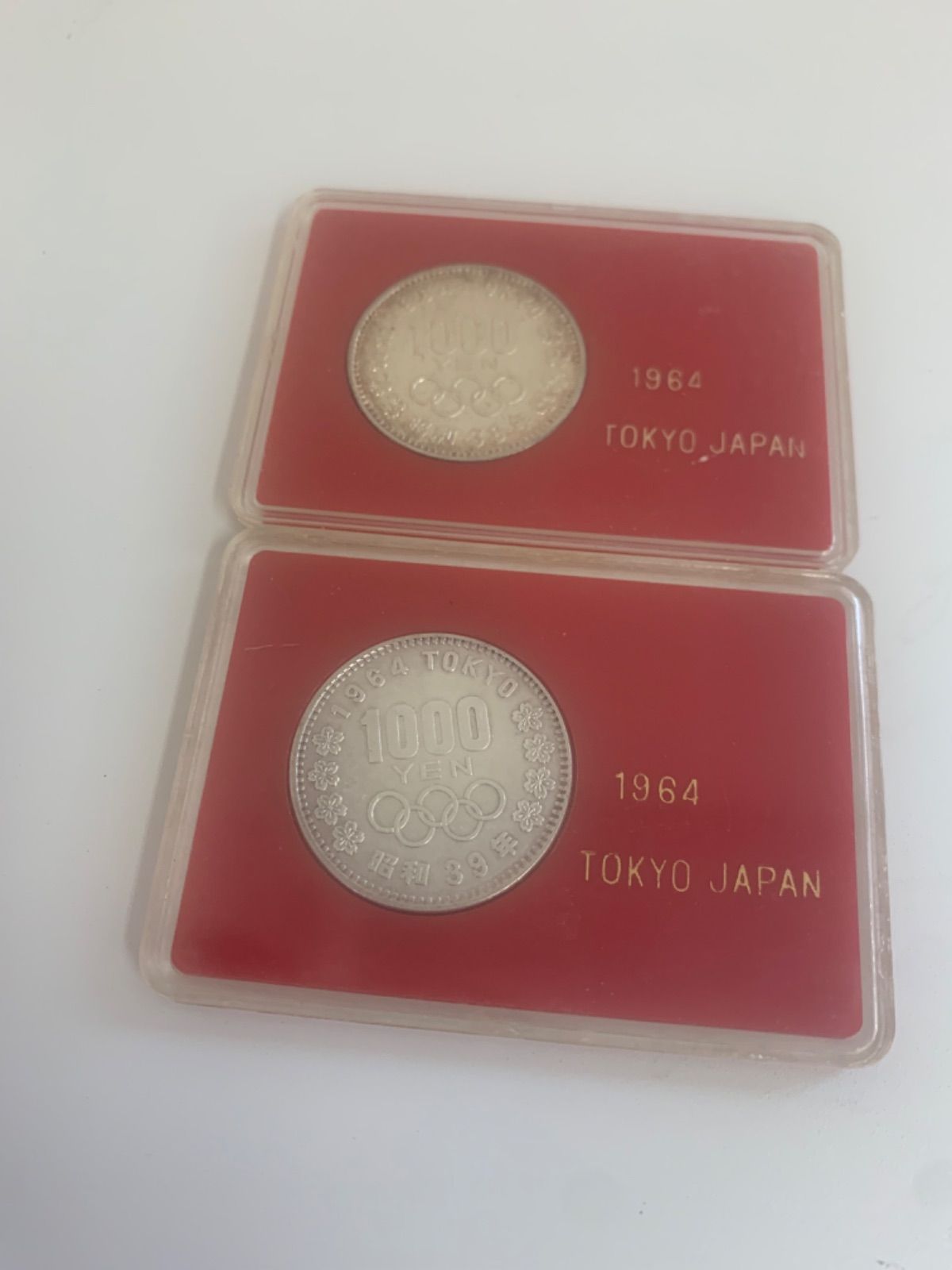 東京オリンピック開催記念硬貨 1000円銀貨 プルーフ硬貨 ケース付