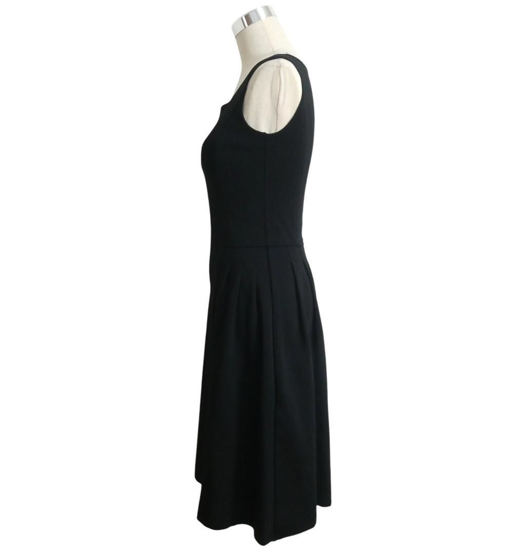 美品 Rene ルネ サイズ34 アセテート×ナイロン スクエアネック 膝丈