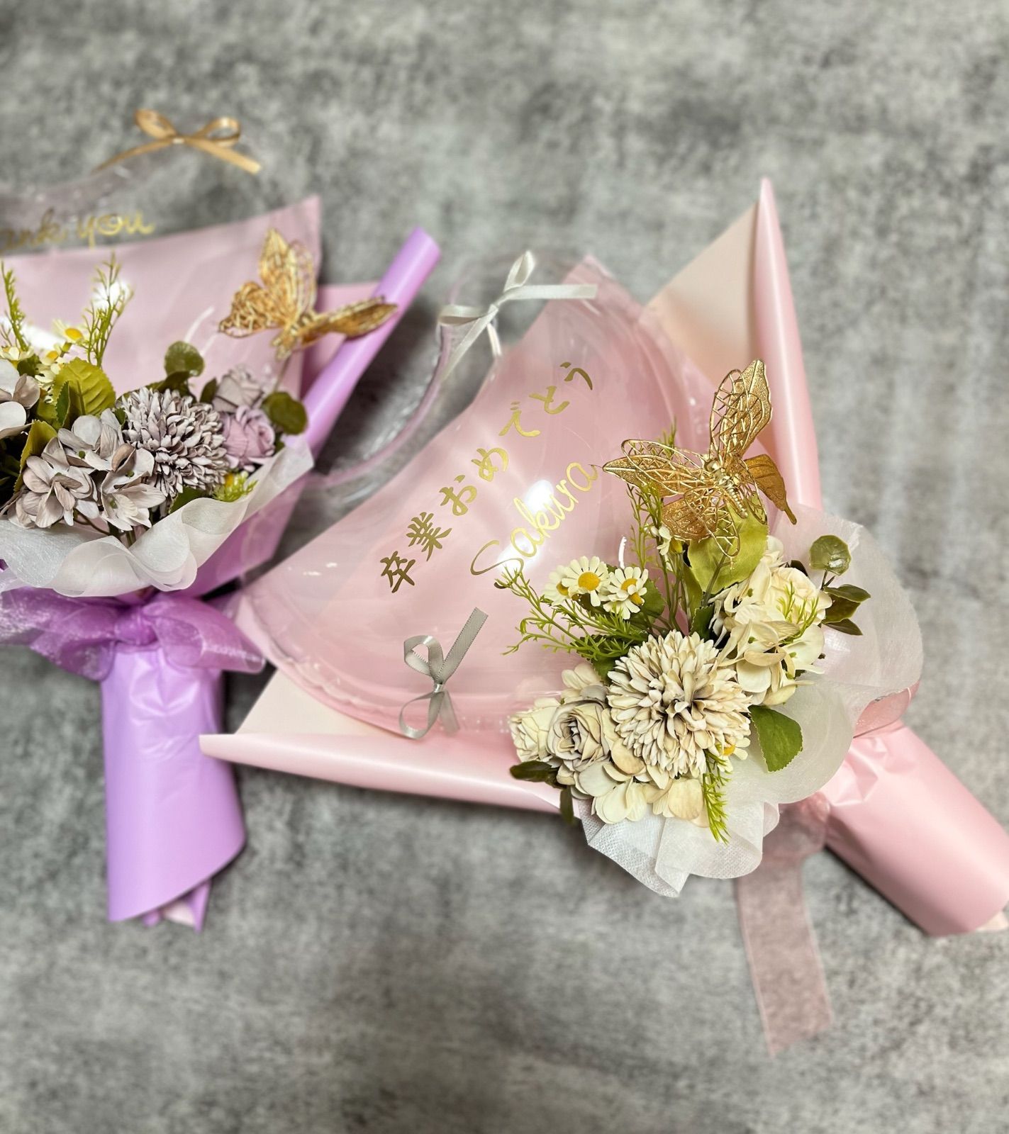 卒業式ブーケ予約受付中】バルーンブーケ 開店祝い 成人式 卒業式 母の