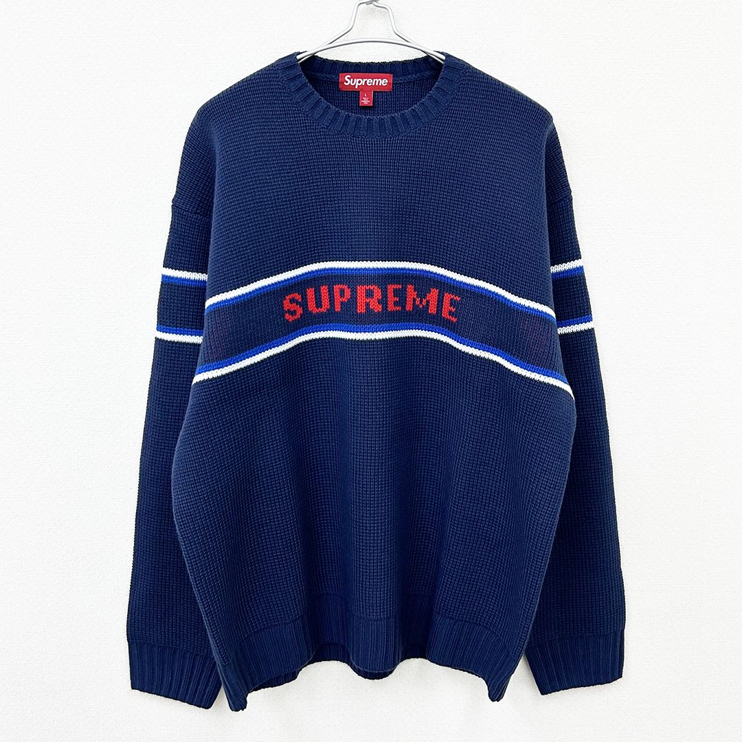 セーター【supreme】シュプリーム セーター ネイビー サイズL - T ...