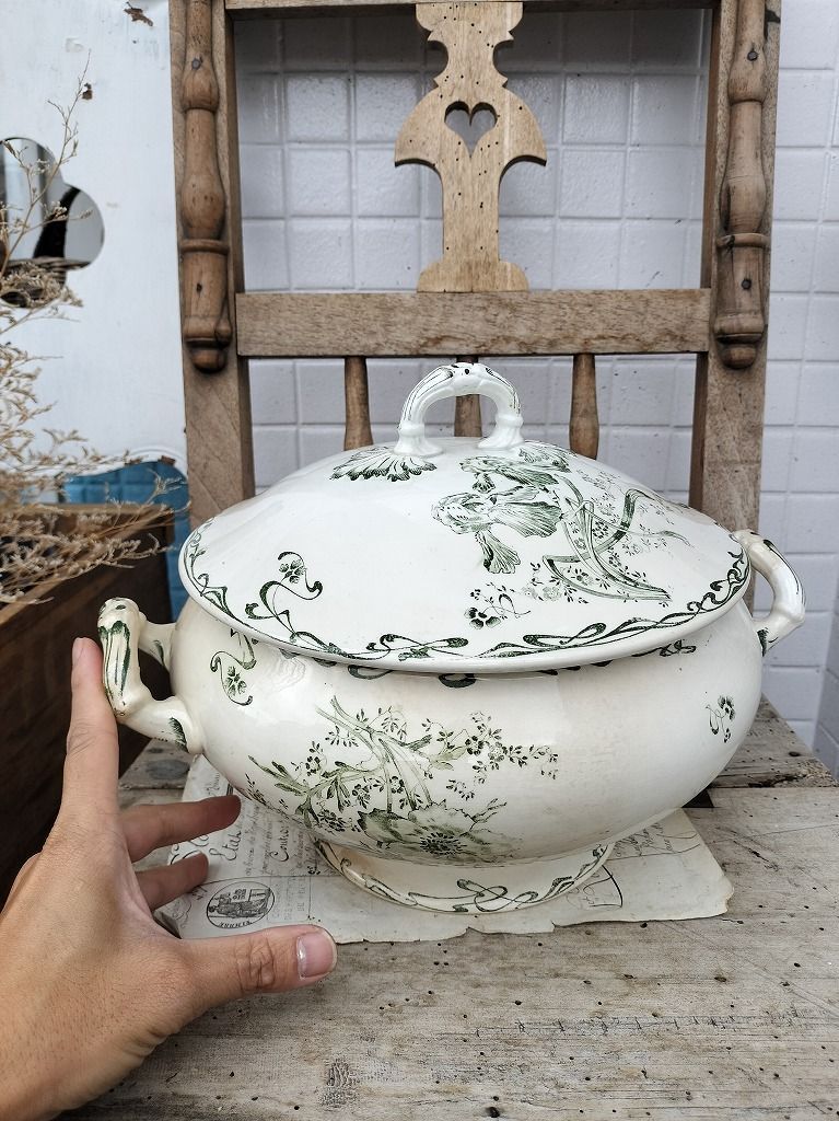 アンティーク 絵付き