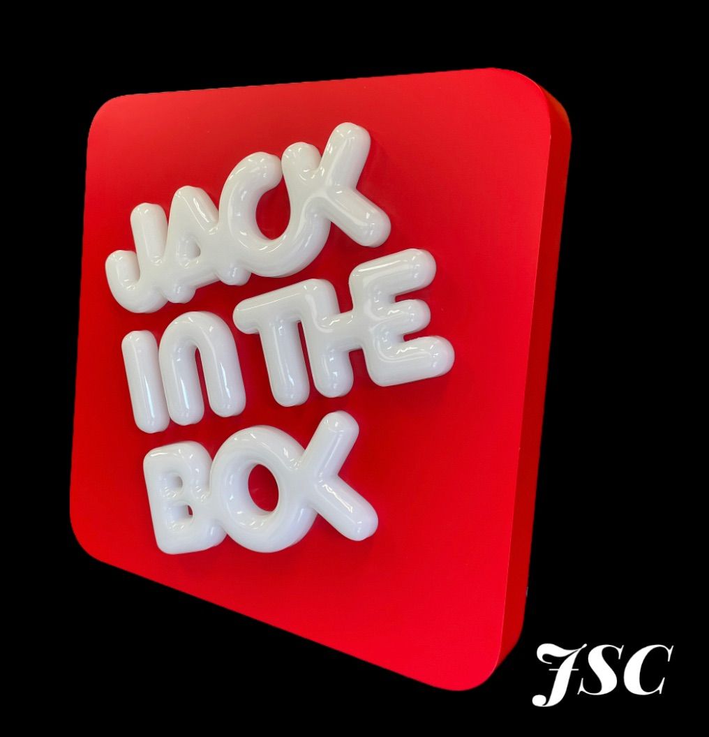 jack in the box 看板 サイン マクドナルド ビンテージ-