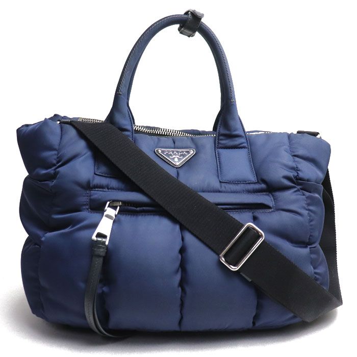 魅力的な価格 PRADA プラダ ボンバー ハンドバッグ 2Wayショルダーバッグ ネイビー B2636M レディース |  www.auto-craft.jp