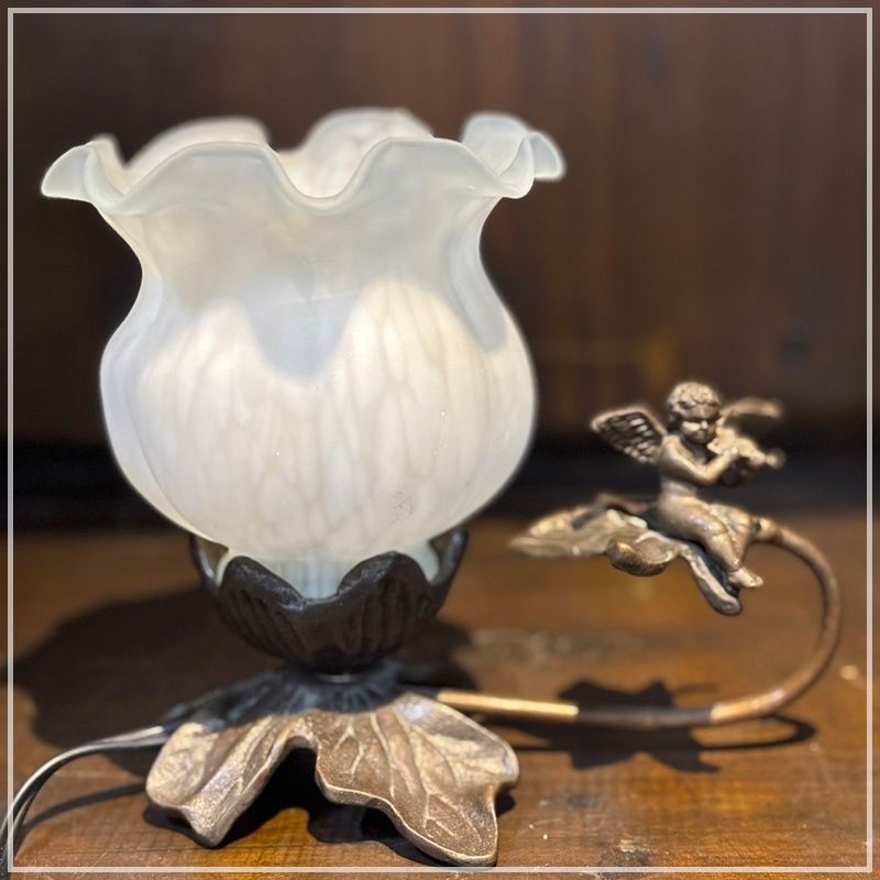 スウェーデン 北欧ビンテージ ミルキーホワイト シリンダー型