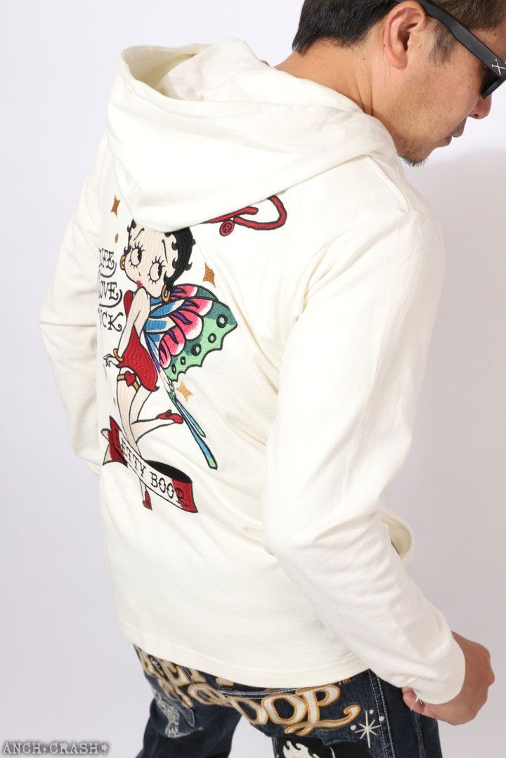 BETTY BOOP×Ed Hardy ZIPパーカー BED-2509 ベティブープ エド