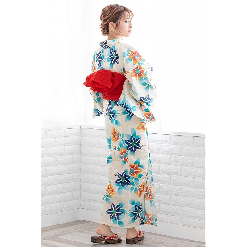 KYOETSU 変わり織浴衣6点セットEG Amazon | [KYOETSU] [キョウエツ] 浴衣セット 変わり織 生成り 6