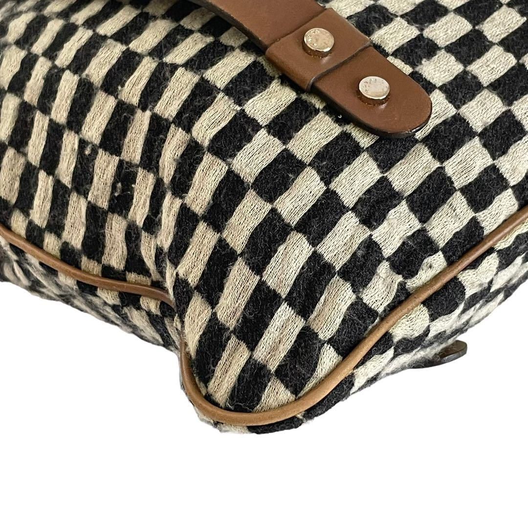 MARNI マルニ ハンドバッグ トートバッグ ブロックチェックがま口 