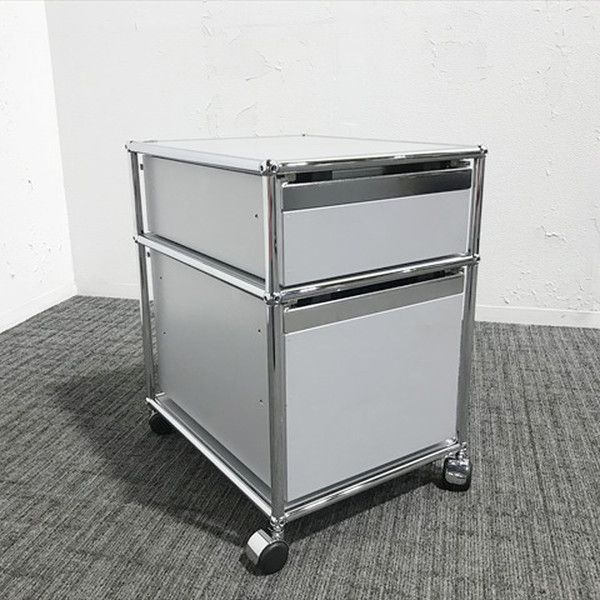 インサイドワゴン 2段 デスクワゴン USMハラー マットシルバー