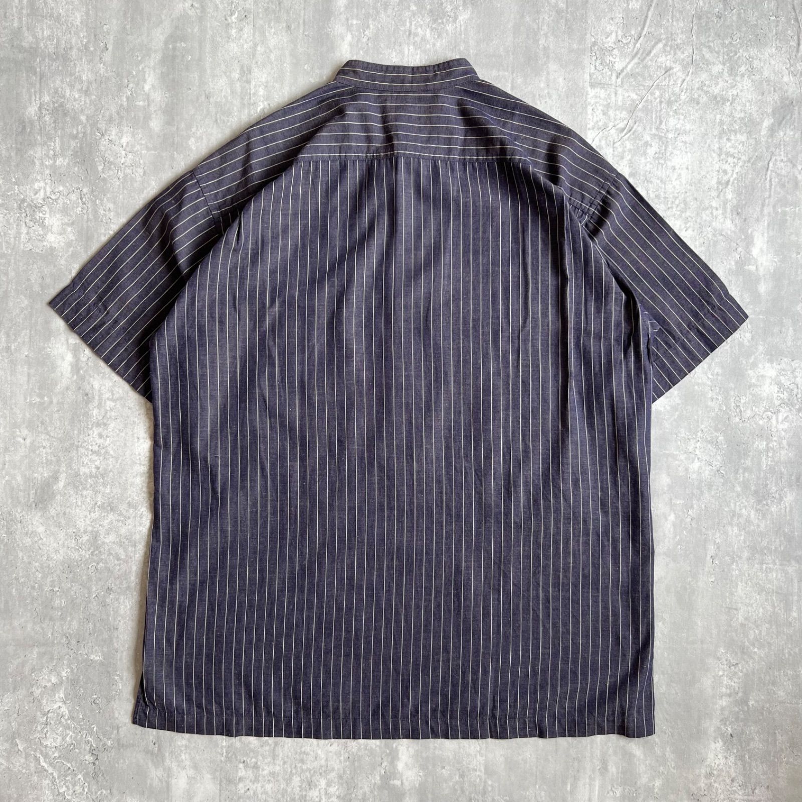 トップス イッセイミヤケISSEY MIYAKE コットン半袖シャツ 黒M