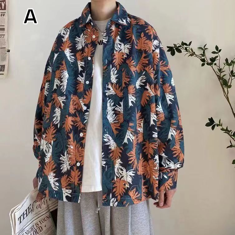 シャツ メンズ トップス アロハシャツ 春 長袖 花柄シャツ
