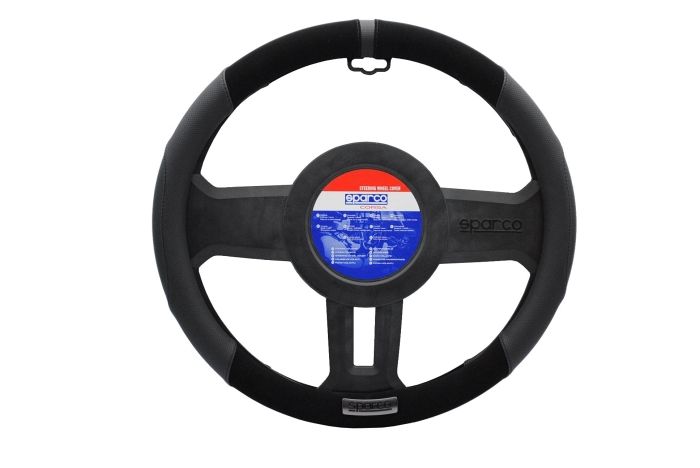 【新品・2営業日で発送】スパルココルサ(Sparcocorsa) SPARCO-CORSA スパルココルサ ステアリングカバー Sサイズ ブラック SPS103BKJ_S